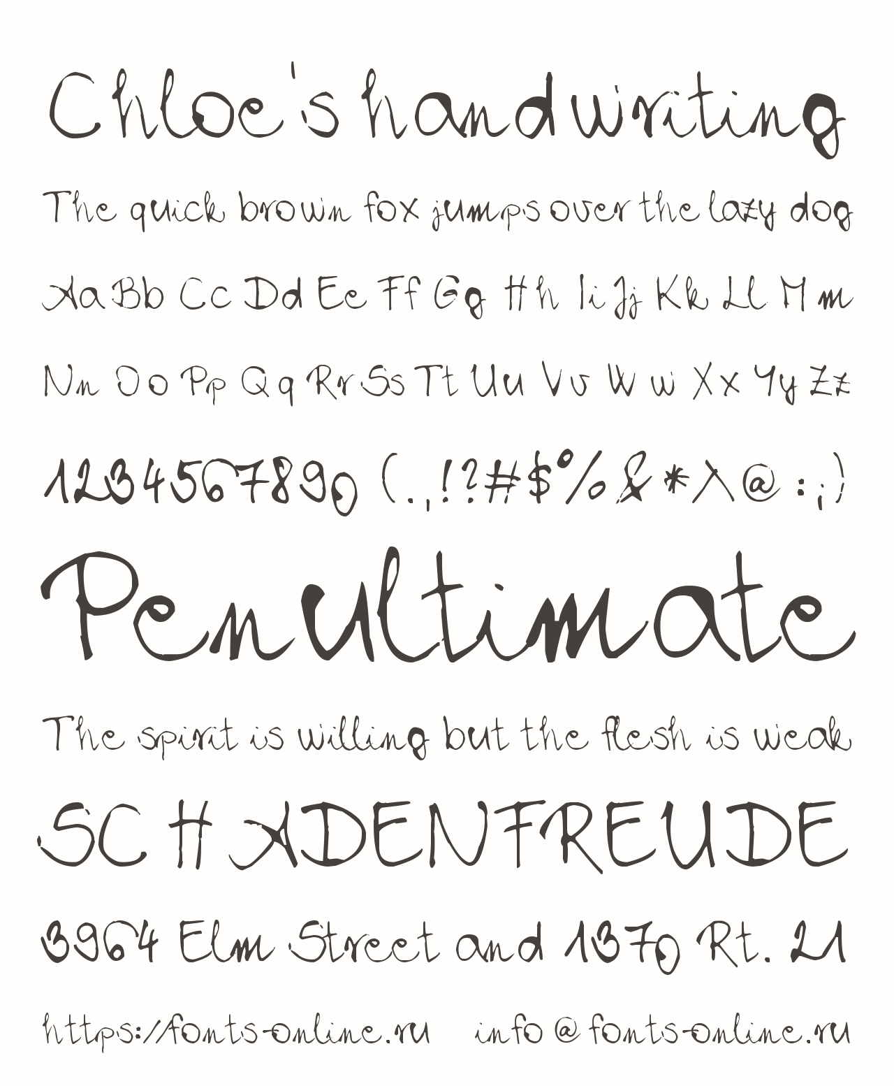 Chloe\u0027s handwriting Free Font Download